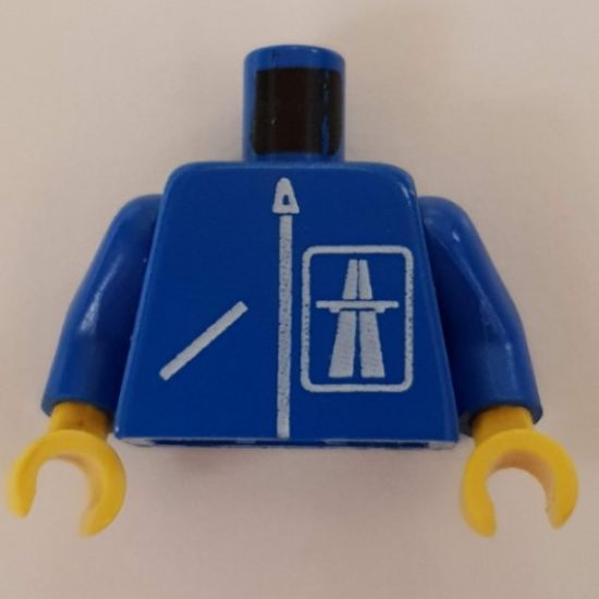 Torso Highway Pattern / Blue Arms / Yellow Hands