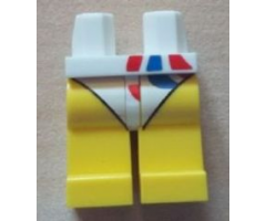 Hips and Yellow Legs with White Short Swimsuit with Red and Blue (Team GB Logo) Pattern
