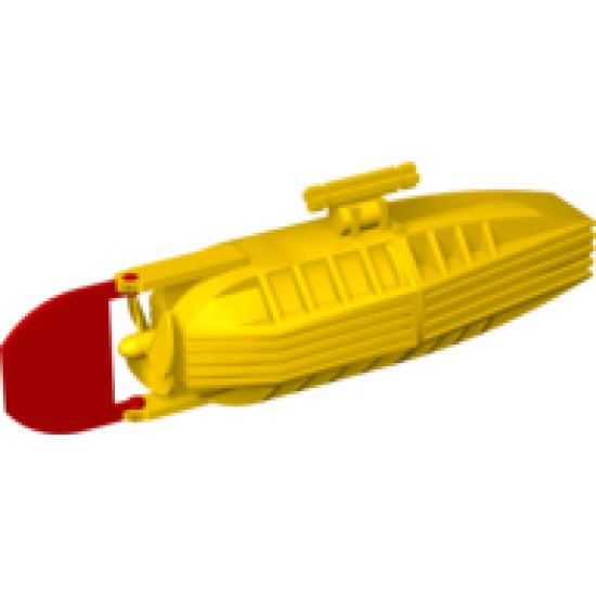 Electric, Motor with Boat Propeller and Rudder 14 x 4 x 4, 3-Blade Propeller
