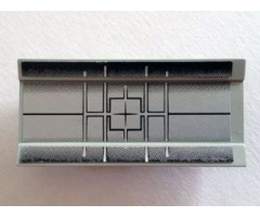 Vehicle Spoiler / Plow Blade 6 x 3 with Hinge with Black Radar Pattern (Sticker) - Set 10019