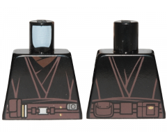 Torso SW Jedi Robe, Detailed Belt Pattern