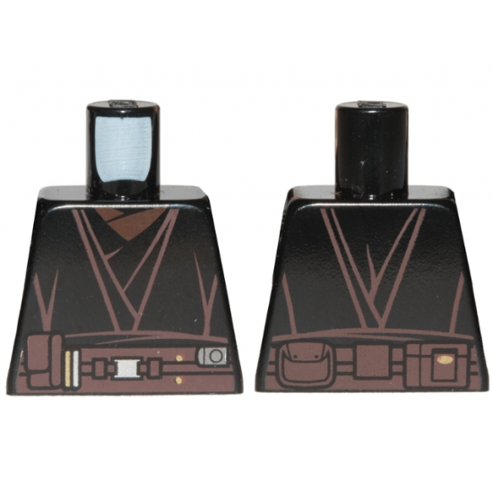 Torso SW Jedi Robe, Detailed Belt Pattern