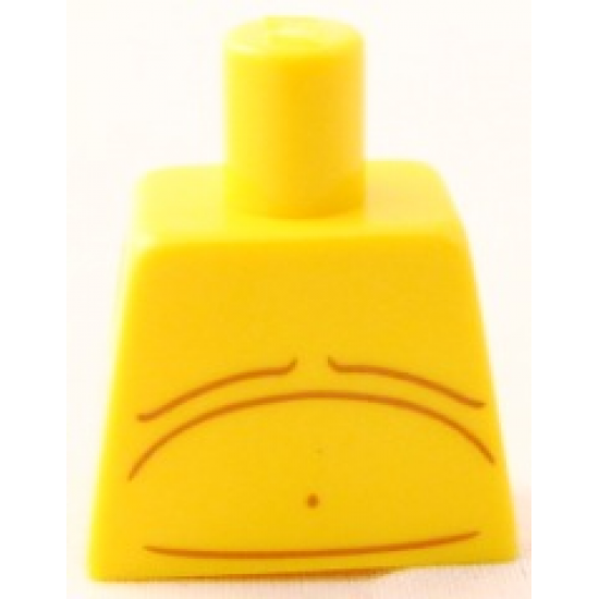 Torso Bare Chest with Body Lines Pattern