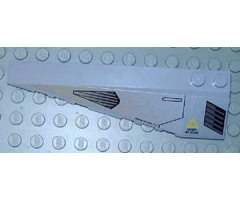 Wedge 10 x 3 Left with Jet Intake and Exhaust Ports Pattern (Sticker) - Set 8630