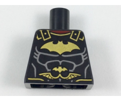 Torso Batman Logo with Muscles and Roman Breastplate Pattern