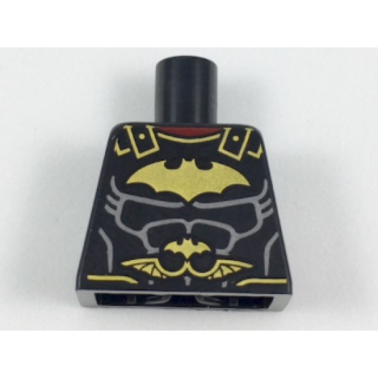 Torso Batman Logo with Muscles and Roman Breastplate Pattern