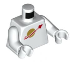 Torso Space Classic Moon Logo High on Torso Pattern, Inside with Ribs (second reissue) / White Arms / White Hands