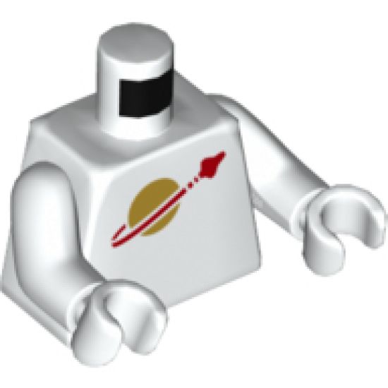 Torso Space Classic Moon Logo High on Torso Pattern, Inside with Ribs (second reissue) / White Arms / White Hands