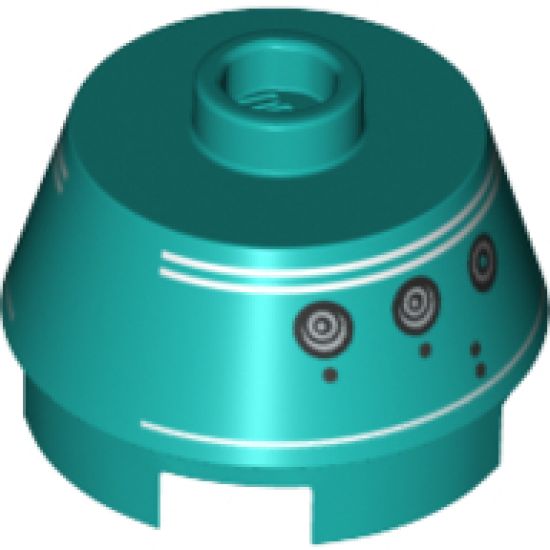 Cone 2 x 2 Truncated with SW Astromech Droid Pattern