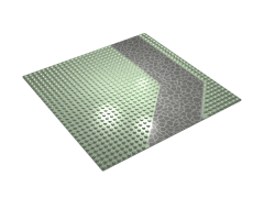 Baseplate, Road 32 x 32 with Driveway with Dark Gray Cobblestones on Light Gray Ground Pattern