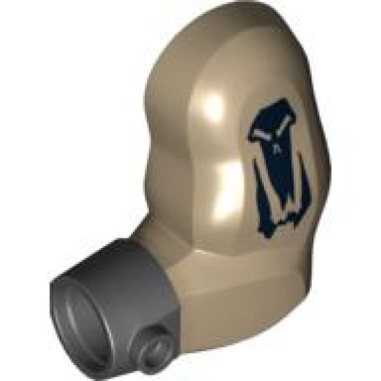 Arm Troll, Left with Black Wristband and Skull Pattern