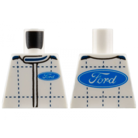 Torso Race Suit with Ford Logo on Front and Back Pattern