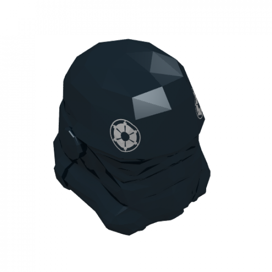 Minifigure, Headgear Helmet SW Stormtrooper, TIE Pilot Pattern