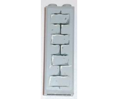 Brick 1 x 2 x 5 with Light Bluish Gray Bricks Pattern (Sticker) - Set 8813/8823