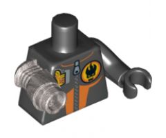 Torso Agents Villain Female Pattern / Black Arm and Hand Left / Met Silver Mech Arm and PLG Claw Right