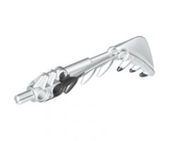 Bionicle Weapon Sword with Teeth, Marbled Black Pattern