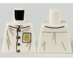 Torso Button-Up, Gold Buttons and Gold Pattern on Left Side Pocket Pattern