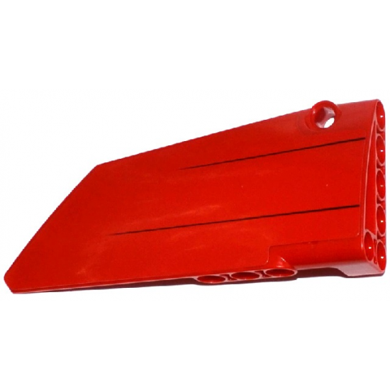Technic, Panel Fairing #18 Large Smooth, Side B with 2 Black Lines Pattern (Sticker) - Set 8070