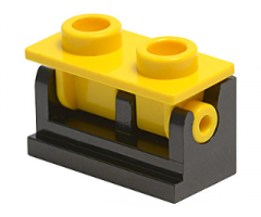 Hinge Brick 1 x 2 Base with Yellow Hinge Brick 1 x 2 Top Plate (3937 / 3938)