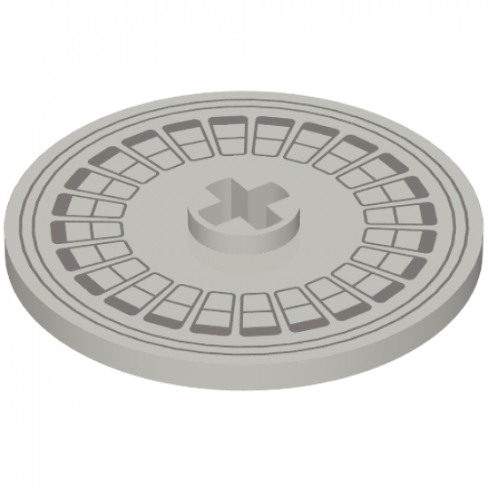 Technic, Disk 3 x 3 with Hubcap Pattern