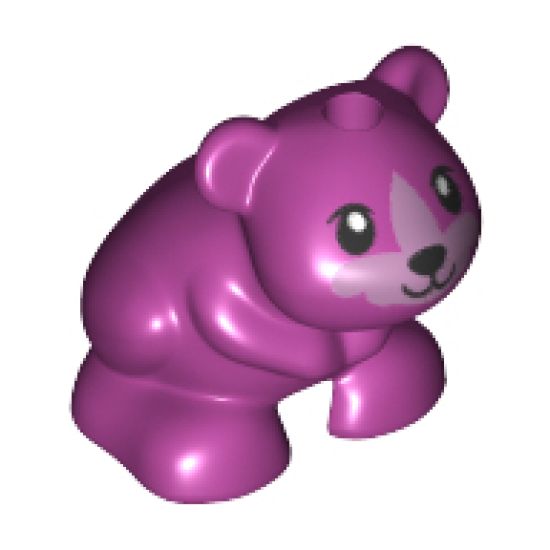 Hamster / Mouse, Friends / Elves with Black Eyes, Nose and Mouth and Metallic Pink Muzzle Pattern