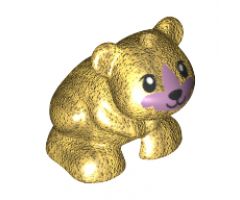 Hamster / Mouse, Friends / Elves with Black Eyes, Nose and Mouth and Metallic Pink Muzzle Pattern
