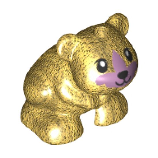 Hamster / Mouse, Friends / Elves with Black Eyes, Nose and Mouth and Metallic Pink Muzzle Pattern
