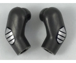 Arm, (Matching Left and Right) Pair with Silver Elbow Pads Pattern