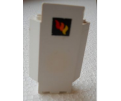 Panel 3 x 3 x 6 Corner Wall with Classic Fire Logo Pattern (Sticker) - Set 4020
