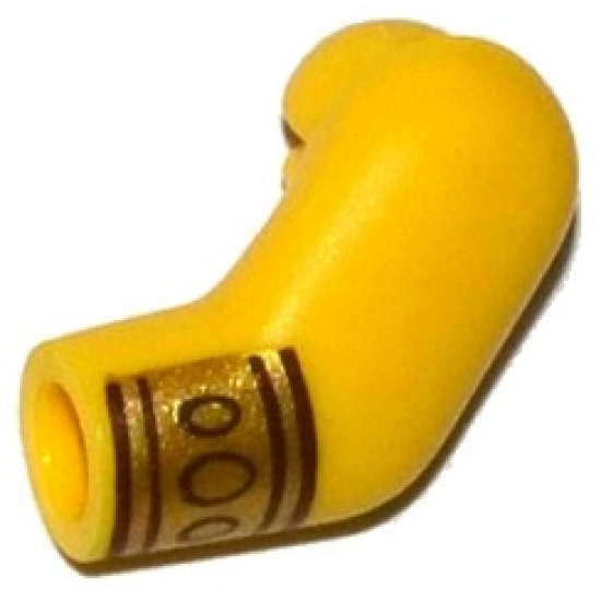 Arm, Left with Gold Wristband with 3 Circles Pattern