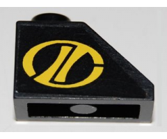 Slope 45 2 x 1 with Helicopter Logo Right Pattern (Sticker) - Set 8485