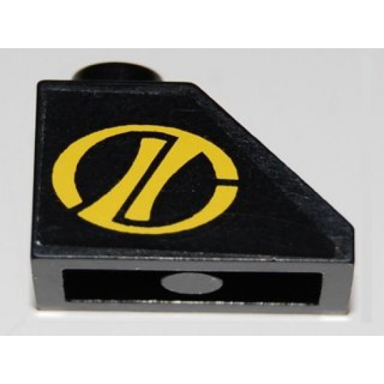 Slope 45 2 x 1 with Helicopter Logo Right Pattern (Sticker) - Set 8485