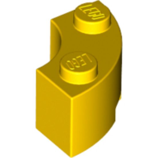 Brick, Round Corner 2 x 2 Macaroni with Stud Notch