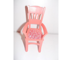 Scala Chair - Highback Dining with Flowers on Dark Pink Background Pattern (Sticker) - Set 3242