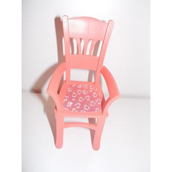 Scala Chair - Highback Dining with Flowers on Dark Pink Background Pattern (Sticker) - Set 3242