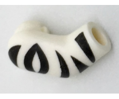 Arm, Right with Black Zebra Stripes Pattern