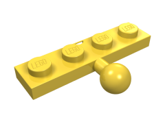 Plate, Modified 1 x 4 with Tow Ball