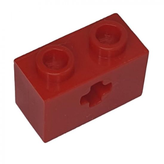 Technic, Brick 1 x 2 with Axle Hole (x Shape)