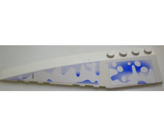 Wedge 12 x 3 Left with Snow and Ice Pattern (Stickers) - Set 3538