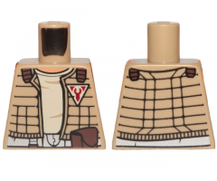 Torso SW Quilted Jacket with Tan Undershirt and Red Freemakers Logo Pattern (Zander)