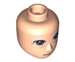 Mini Doll, Head Friends Male with Sand Blue Eyes and White Eyebrows Pattern