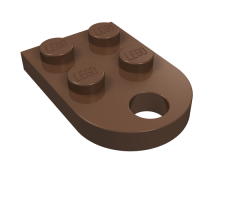 Plate, Modified 3 x 2 with Hole
