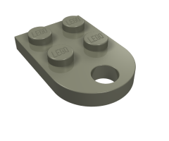 Plate, Modified 3 x 2 with Hole