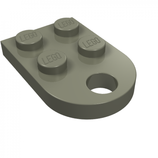 Plate, Modified 3 x 2 with Hole