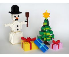 11016: Snowman and Christmas Tree