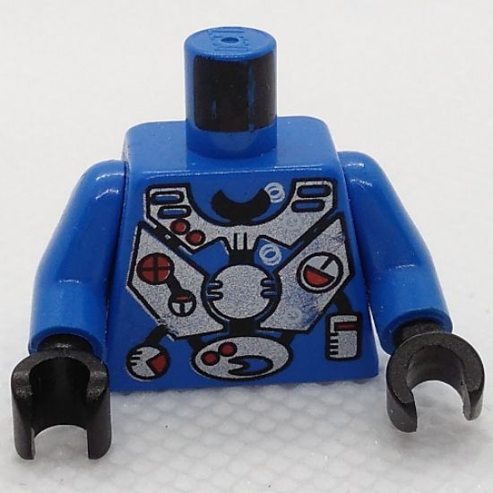 Torso Aquazone Hydronaut Silver Diving Pattern 1 / Blue Arms / Black Hands