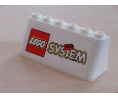 Windscreen 2 x 6 x 2 with LEGO System Logo Pattern (Sticker)