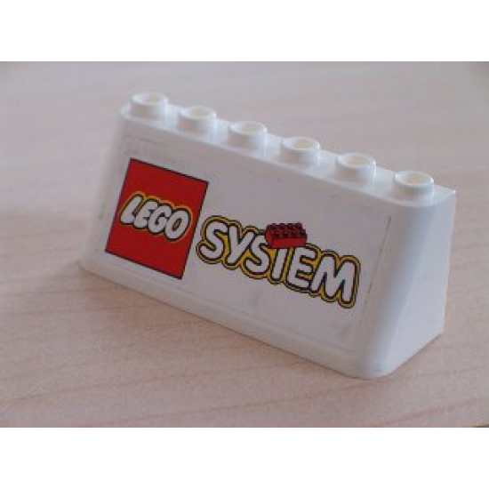 Windscreen 2 x 6 x 2 with LEGO System Logo Pattern (Sticker)