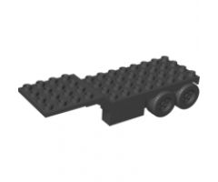 Duplo, Vehicle Trailer Four Rear Wheels, Elevated Front End, 4 x 12