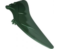 Animal, Body Part Dinosaur Wing Pteranodon - Left with Marbled Sand Green Edge Pattern